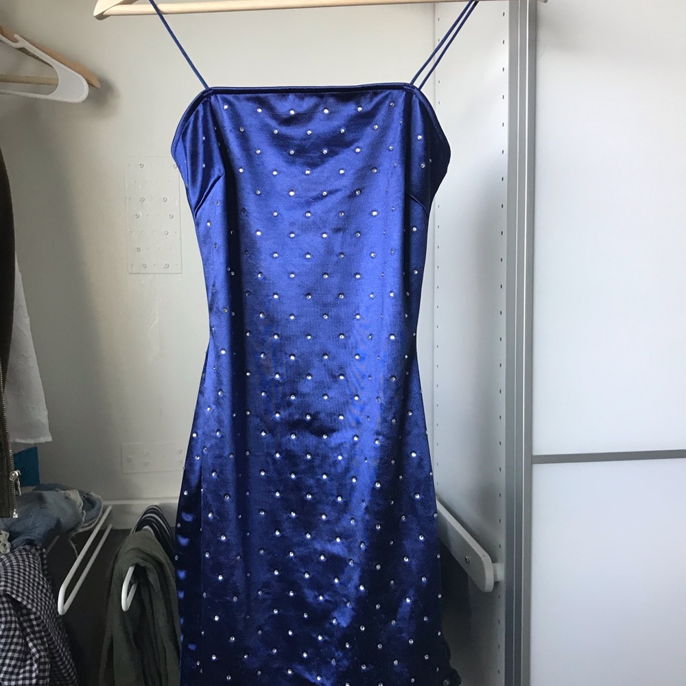 Satin Bodycon Dress - Picture 2 of 5